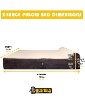 Orthopedic Dog Bed Memory Foam With Pillow XLarge