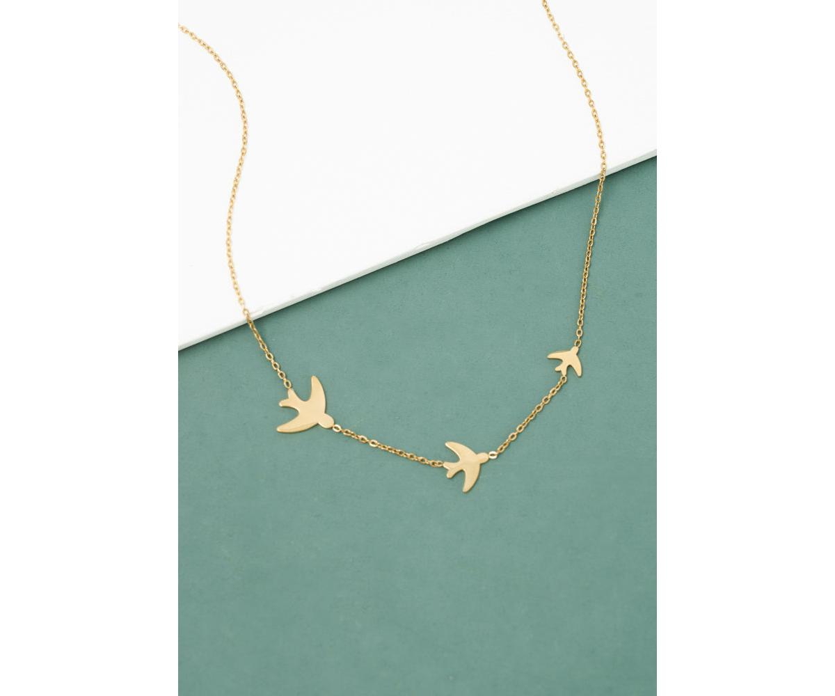 Sparrow Gold Necklace - Gold