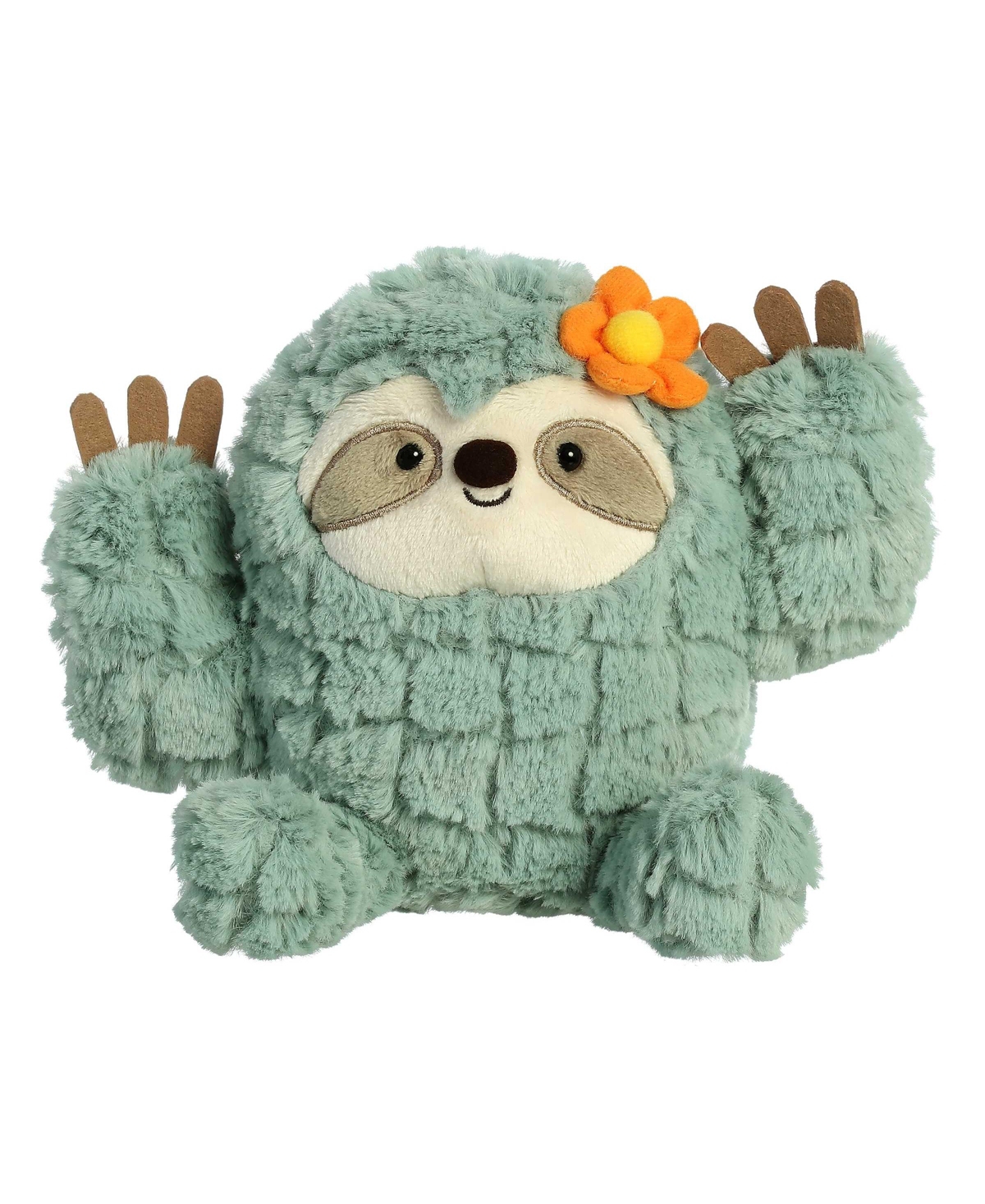 Aurora Kids' Small Cactus Sloth Cactus Kingdom Whimsical Plush Toy Green
