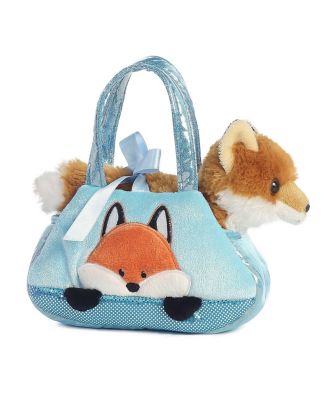 Small Peek-A-Boo Fox Fancy Pals Fashionable Plush Toy Multicolor 7"