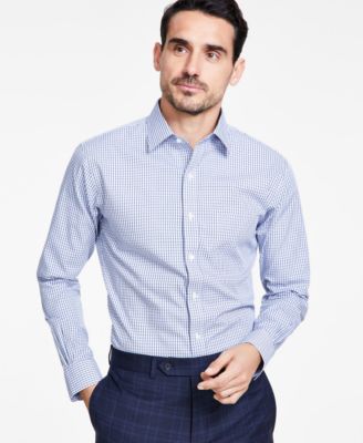 Men s Regular Fit Check Dress Shirt