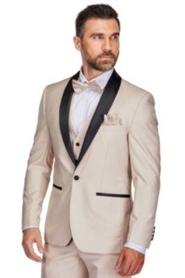 Men's 3-Piece Slim Fit Shawl Lapel Tuxedo