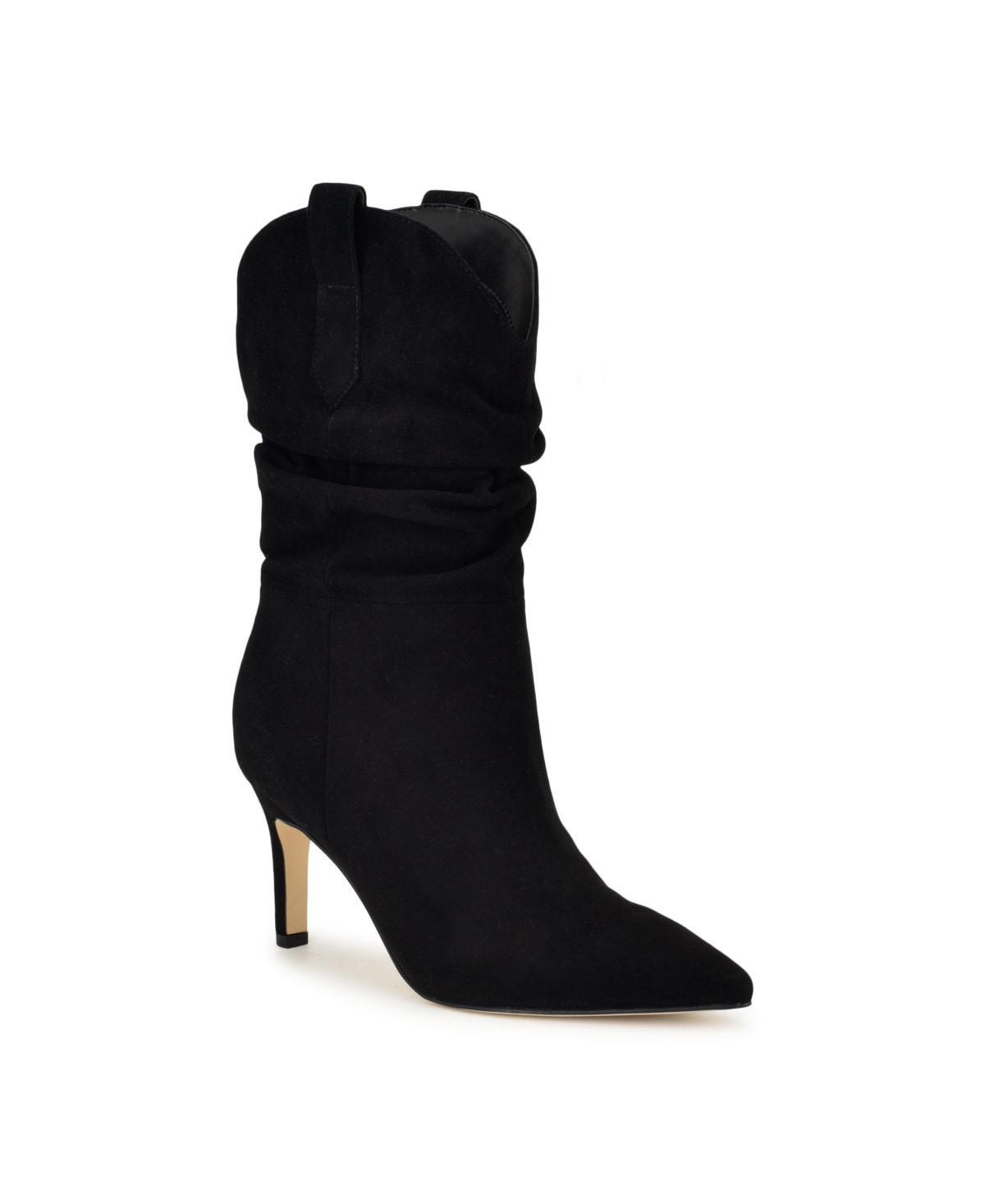 Nine West Women's Gonda Pointy Toe Stiletto Dress Boots In Black Suede
