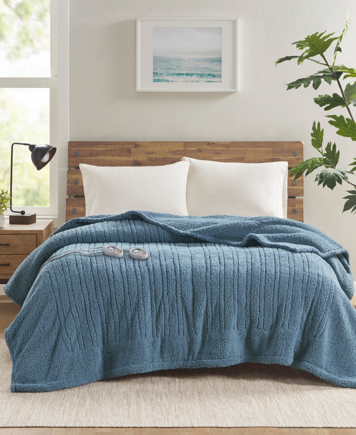 Madison Park Sherpa Heated Blanket