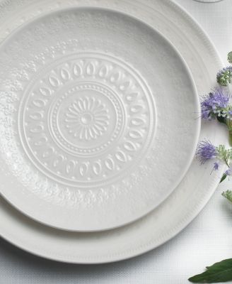 Fez 16 Pc. Double Bowl Dinnerware Set, Service for 4