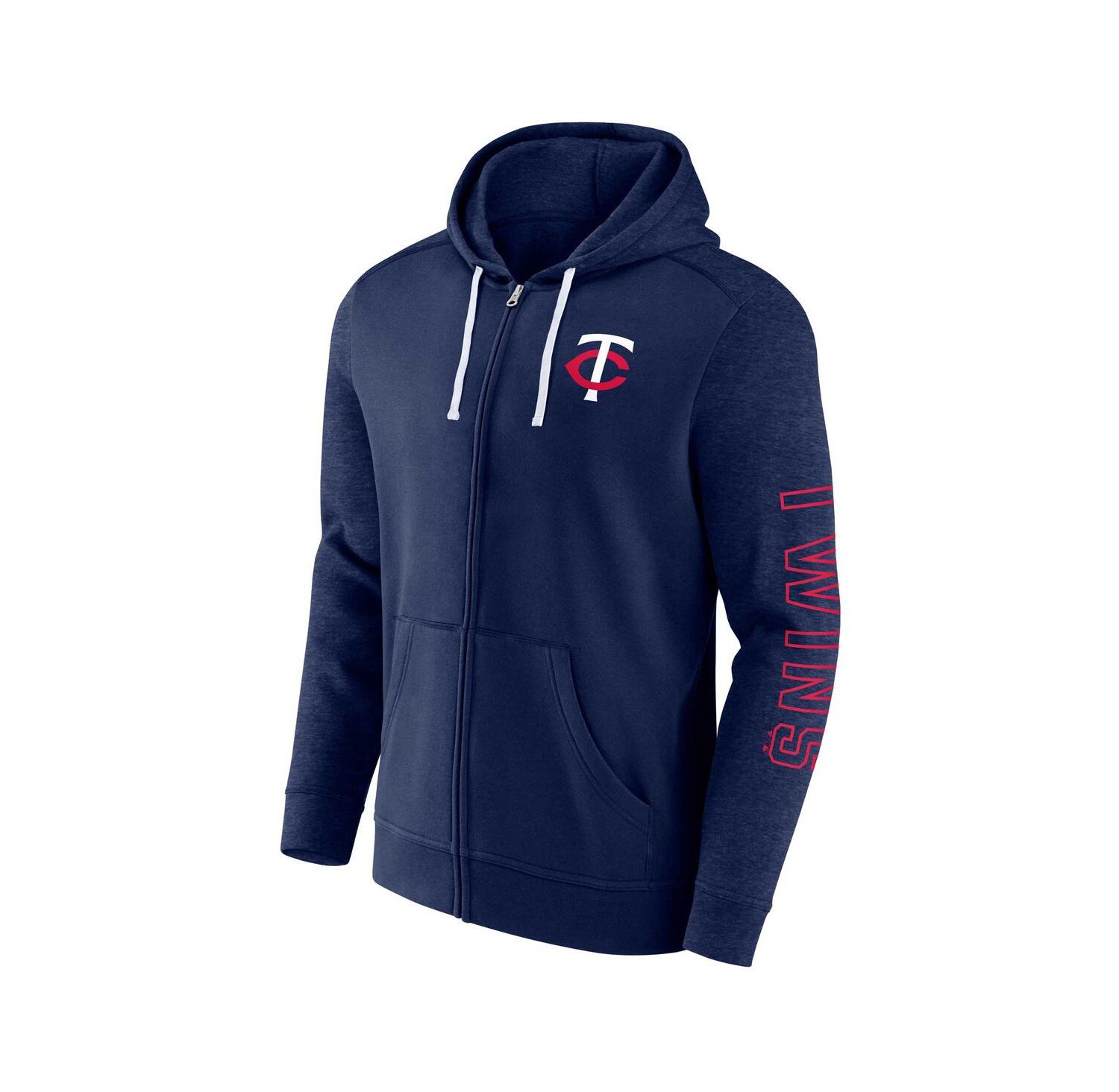 Men's Navy Minnesota Twins Offensive Line Up Full-Zip Hoodie