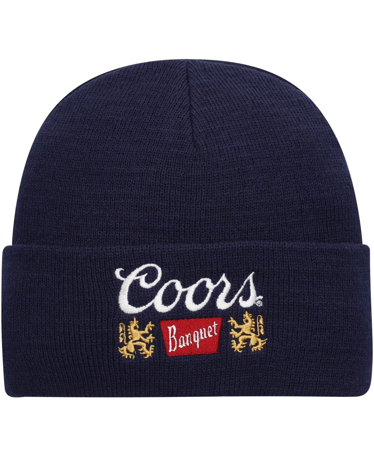 American Needle Men's  Navy Coors Banquet Cuffed Knit Hat In Blue