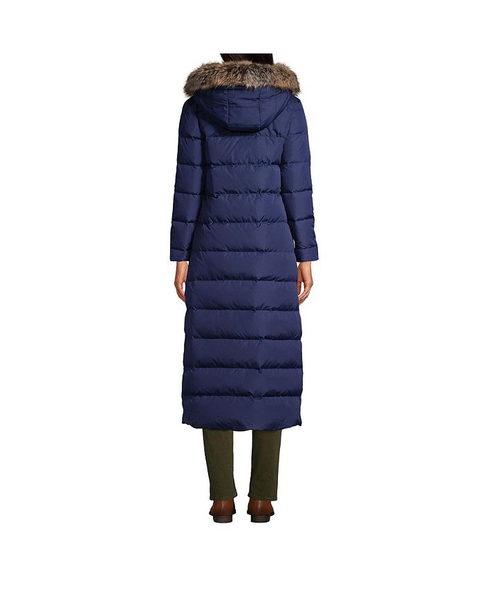Lands' End Women's Petite Down Maxi Winter Coat Macy's