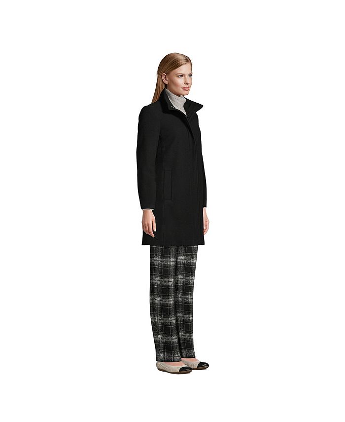 Lands' End Women's Insulated Wool Coat Macy's