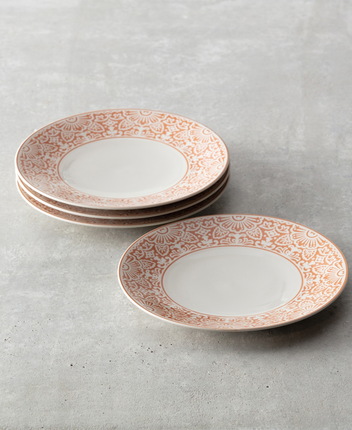 Havana Coupe Dinner Plates, Set of 4 - Adobo