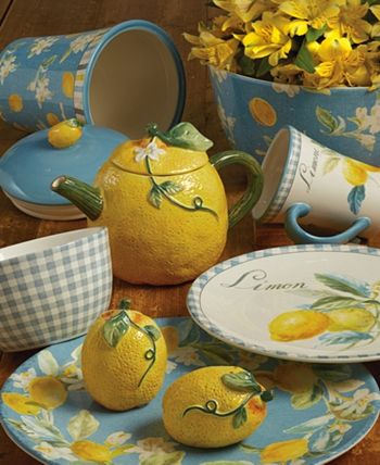 Certified International - Citron 3-D Lemon Covered Bowl