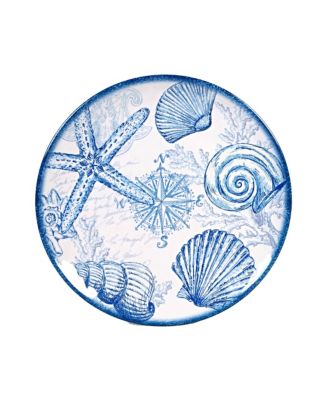Oceanic Melamine 2-Pc. Platter Set
