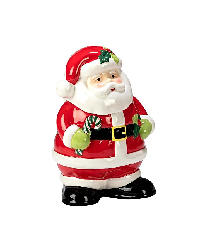 Certified International Holiday Magic Santa 3D Cookie Jar - Macy's