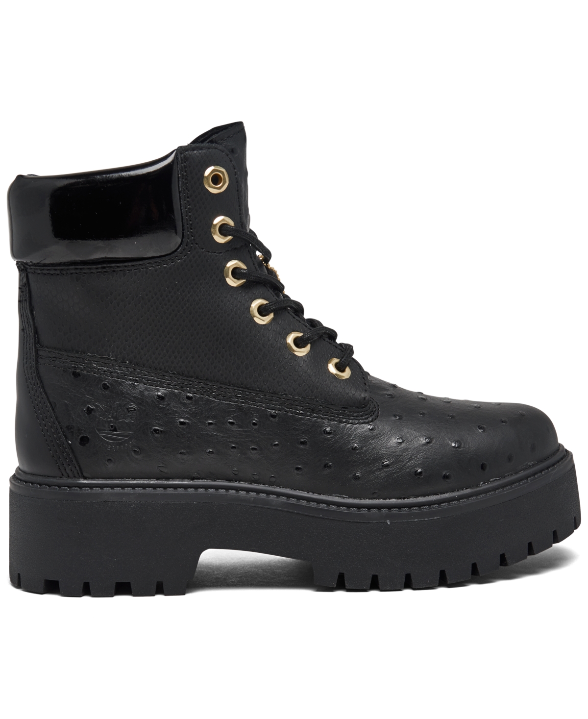 Shop Timberland Women's Stone Street 6" Water-resistant Platform Boots From Finish Line In Jet Black
