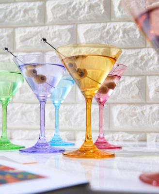 Crystal Luxury Martini Glasses, Set of 6