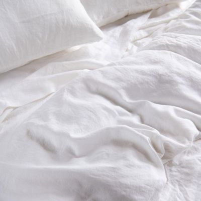 100% French Linen Duvet Cover & Sham Set - Full/Queen