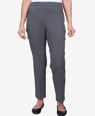 Petite Classics Tummy-Control Pull-On Straight-Leg Pants, Petite & Petite Short