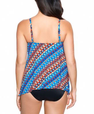 Nepali Printed Keyhole Tankini Top & Bottom