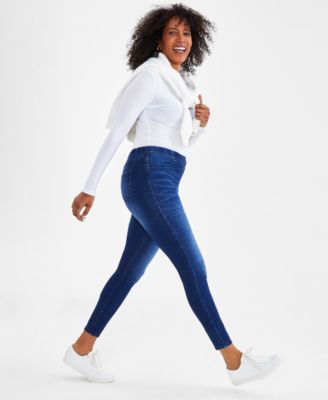 Petite Mid-Rise Pull On Jeggings, Created for Macy's 