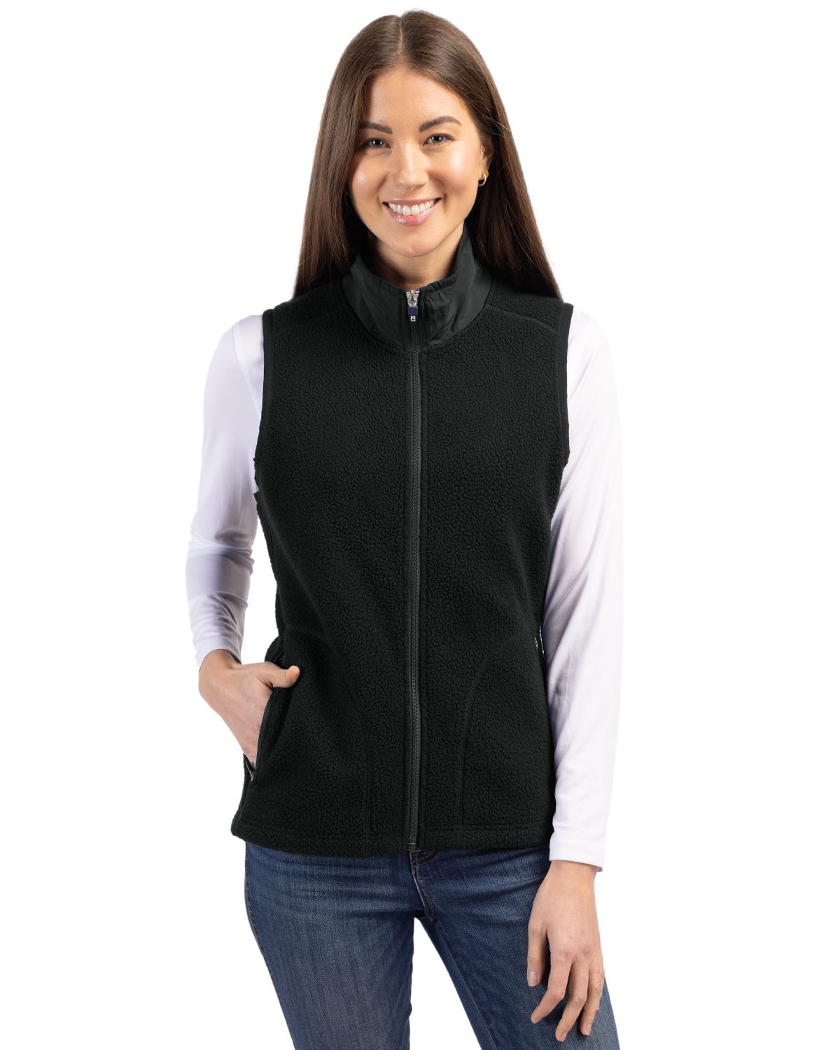 Cutter & Buck Women's Cascade Eco Fleece Vest