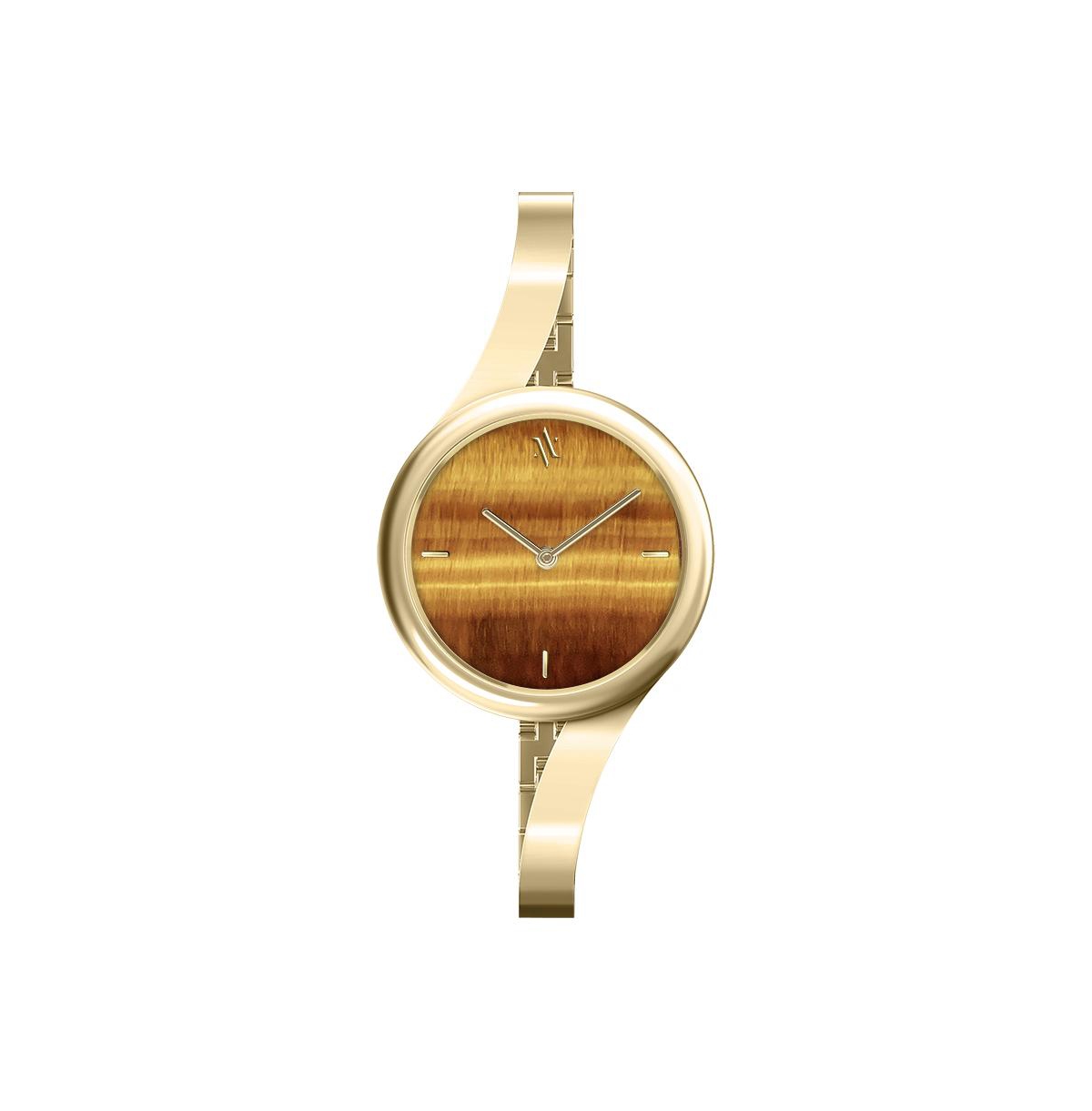 Claire Women's Pearl Stainless Steel Watch - Tiger's eye