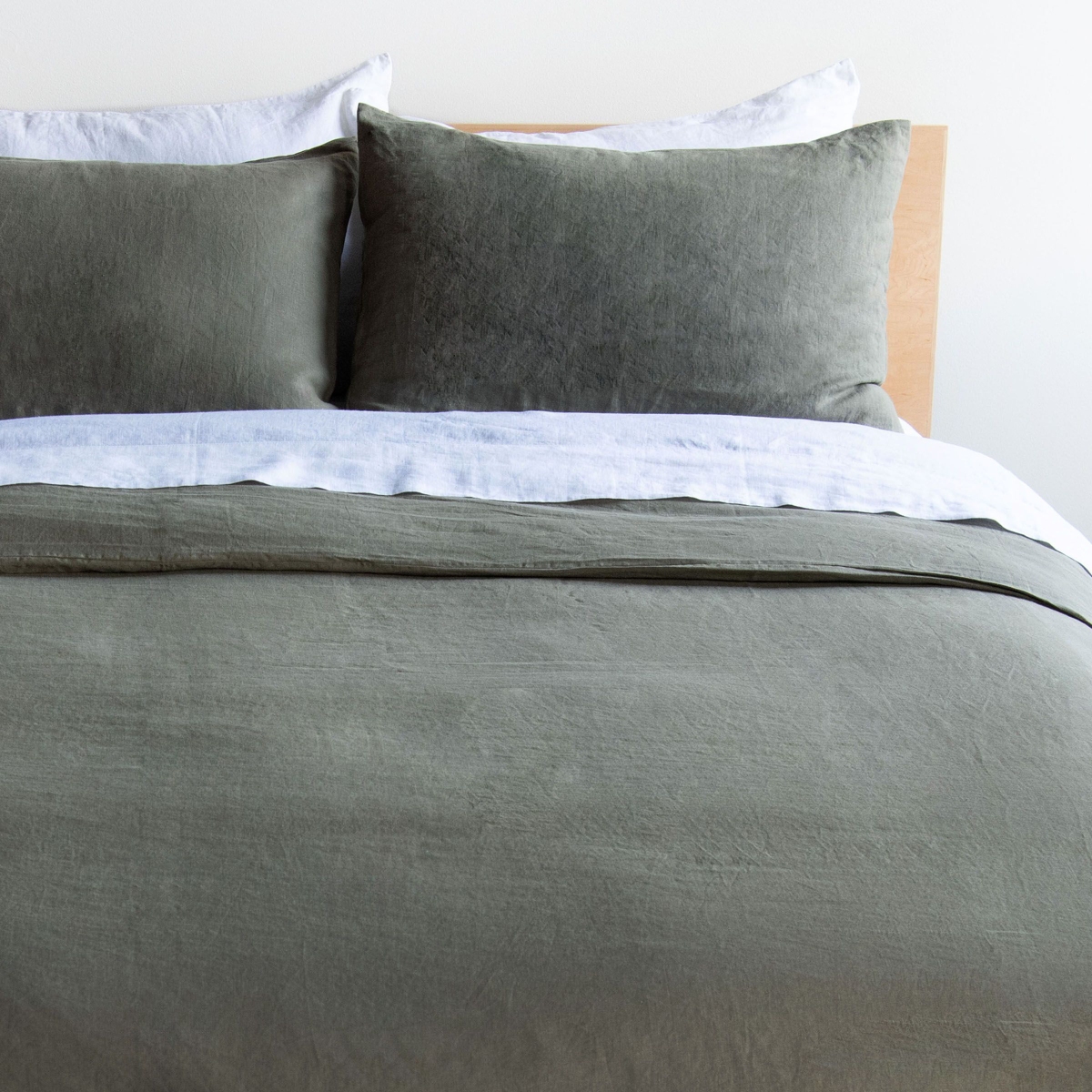 Bokser Home 100% French Linen Duvet Cover & Sham Set - King/Cal