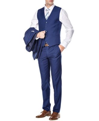 Men's 3-Piece Premium Vested 3-Piece Slim Fit Suit