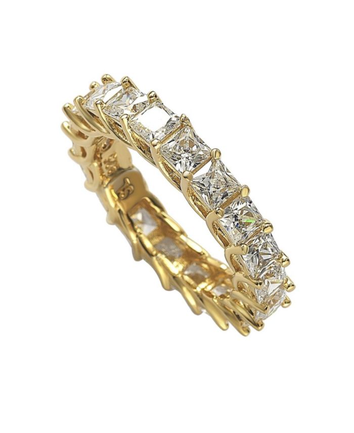 Suzy Levian New York Suzy Levian Sterling Silver Princess Cut Cubic