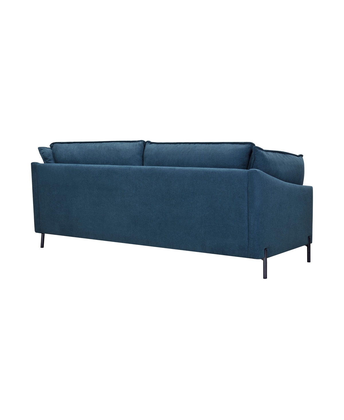 Shop Armen Living Juliett 80" Power Footrest With Modern Fabric Sofa In Blue Lake