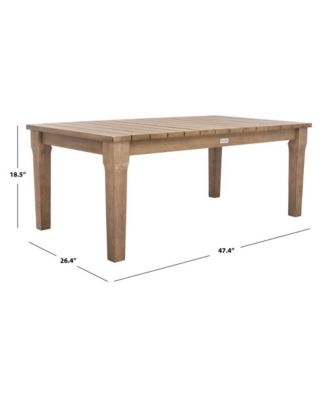 Martinique Wood Patio Coffee Table