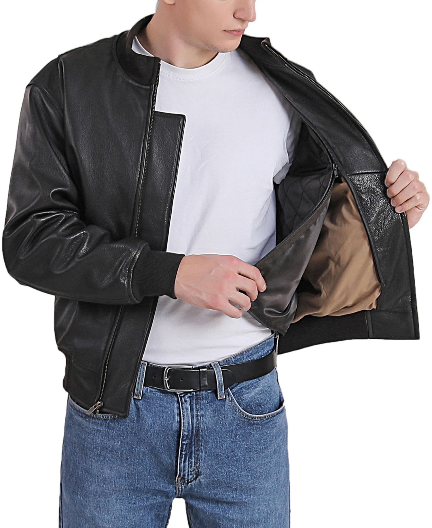 Men's WWII Leather Tanker Jacket