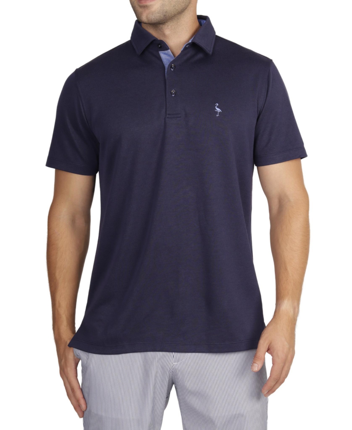 TAILORBYRD BIG & TALL SOLID MODAL POLO SHIRT