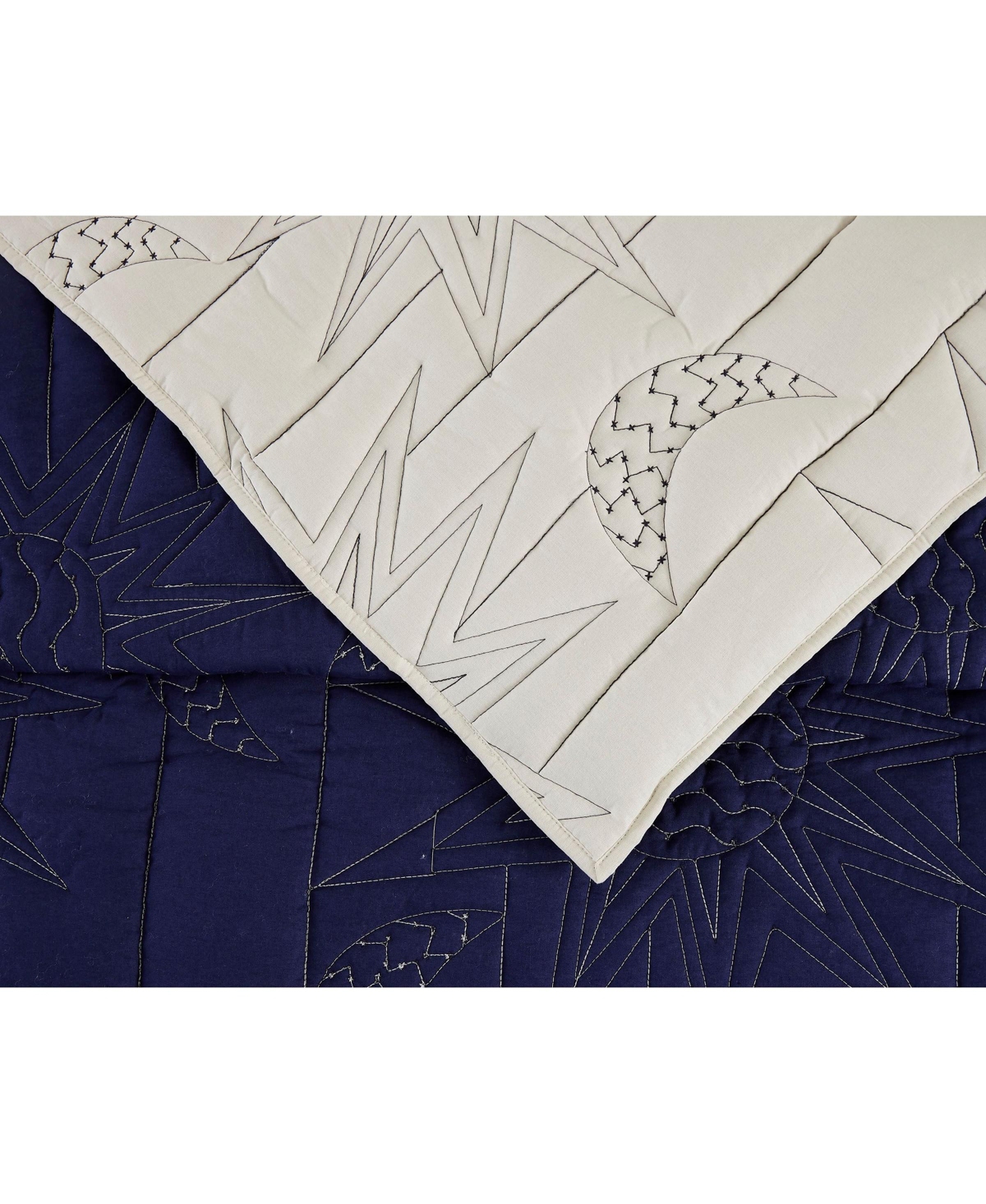 Justina Blakeney Sun Moon Cotton 2-pc Quilt Set, Twin In Natural