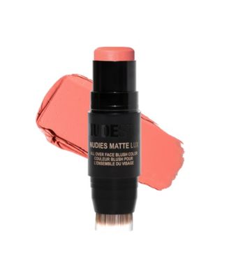 Nudestix Nudies Matte Lux All Over Face Blush Color - Pretty Peachy warm bright coral 37$