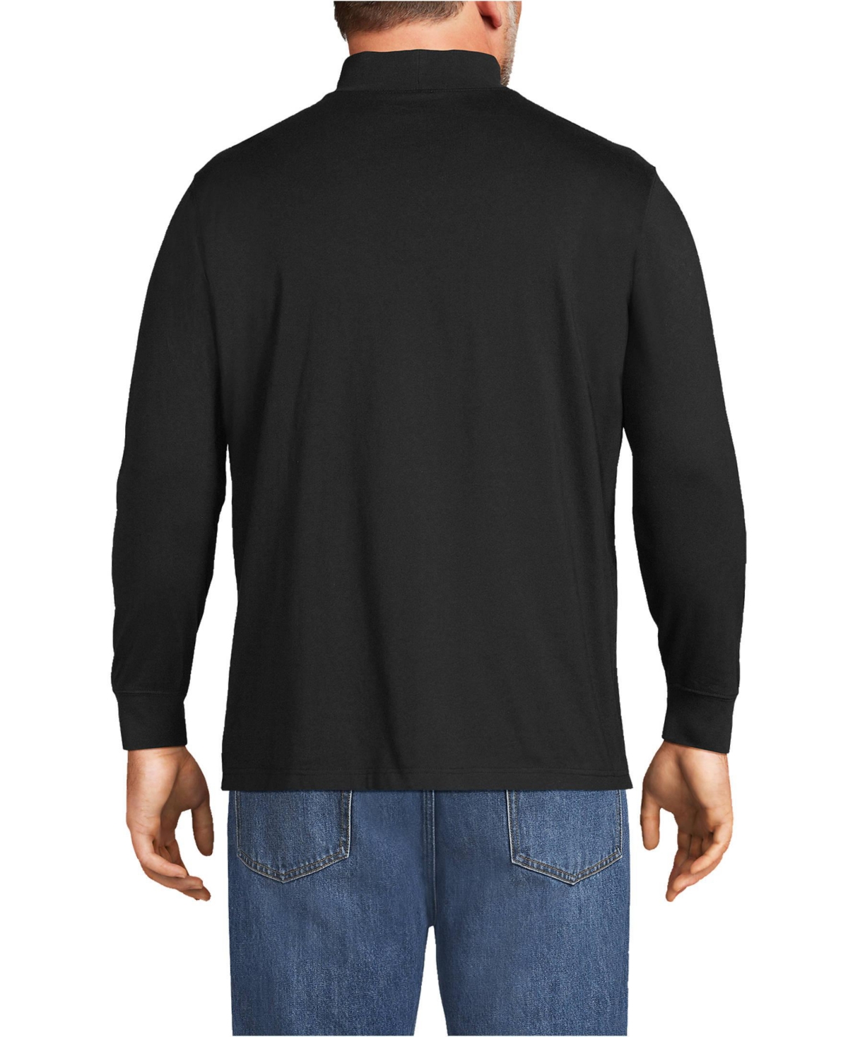 Lands' End Big & Tall Super-t Mock Turtleneck