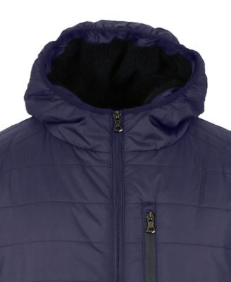 Мужская пуховая куртка с капюшоном на подкладке из шерпа Spire By Galaxy, в упаковке 2 штуки