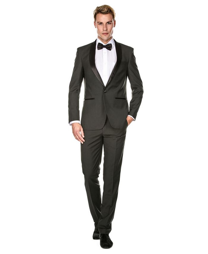 2 Button Shawl Lapel Slim Fit Tuxedo With Vent White Online Discount Fashion Sale by Men'sUSA main image 1
