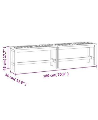 Patio Bench 70.9" Solid Wood Acacia