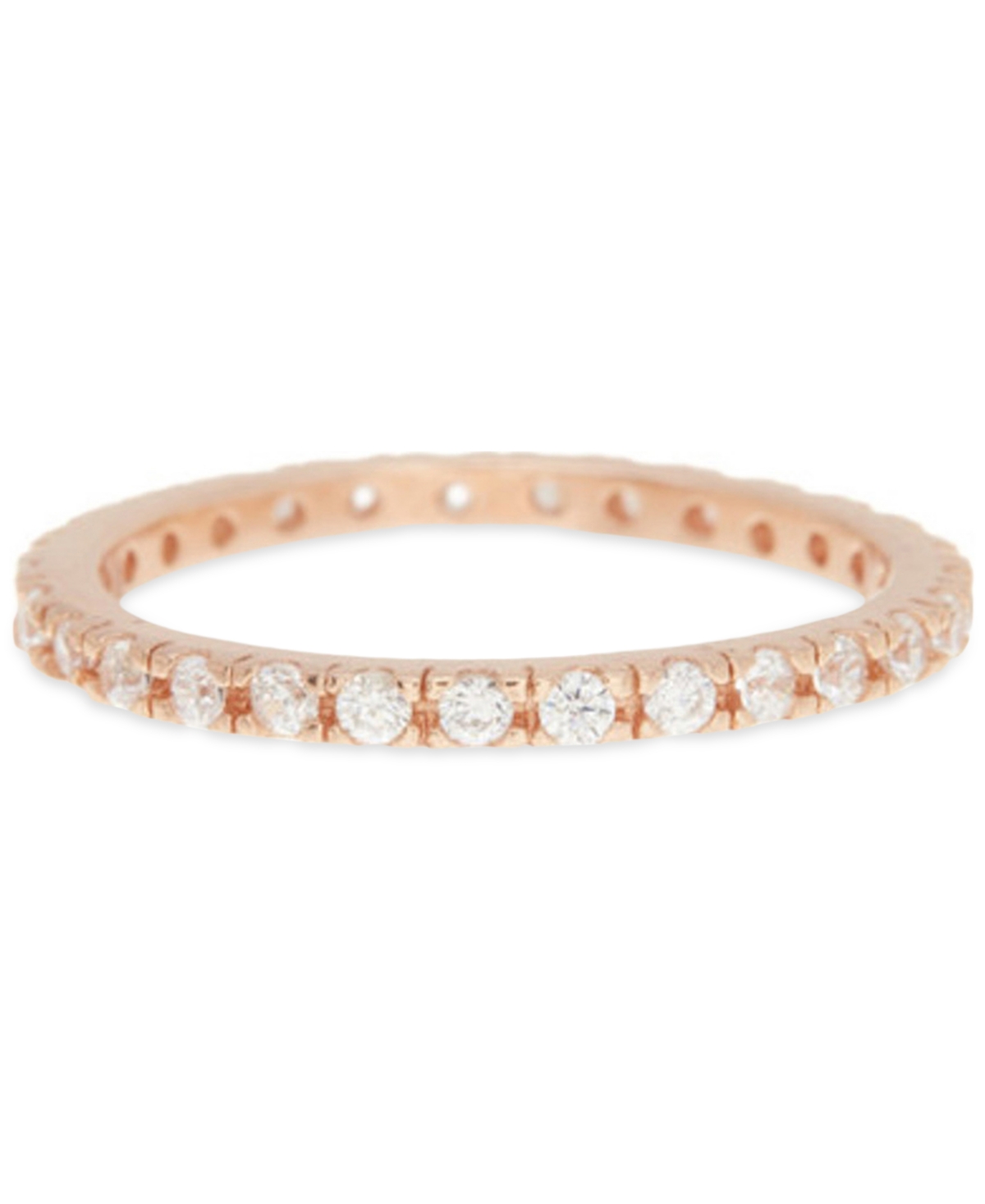Adornia Crystal Eternity Band Ring In Pink