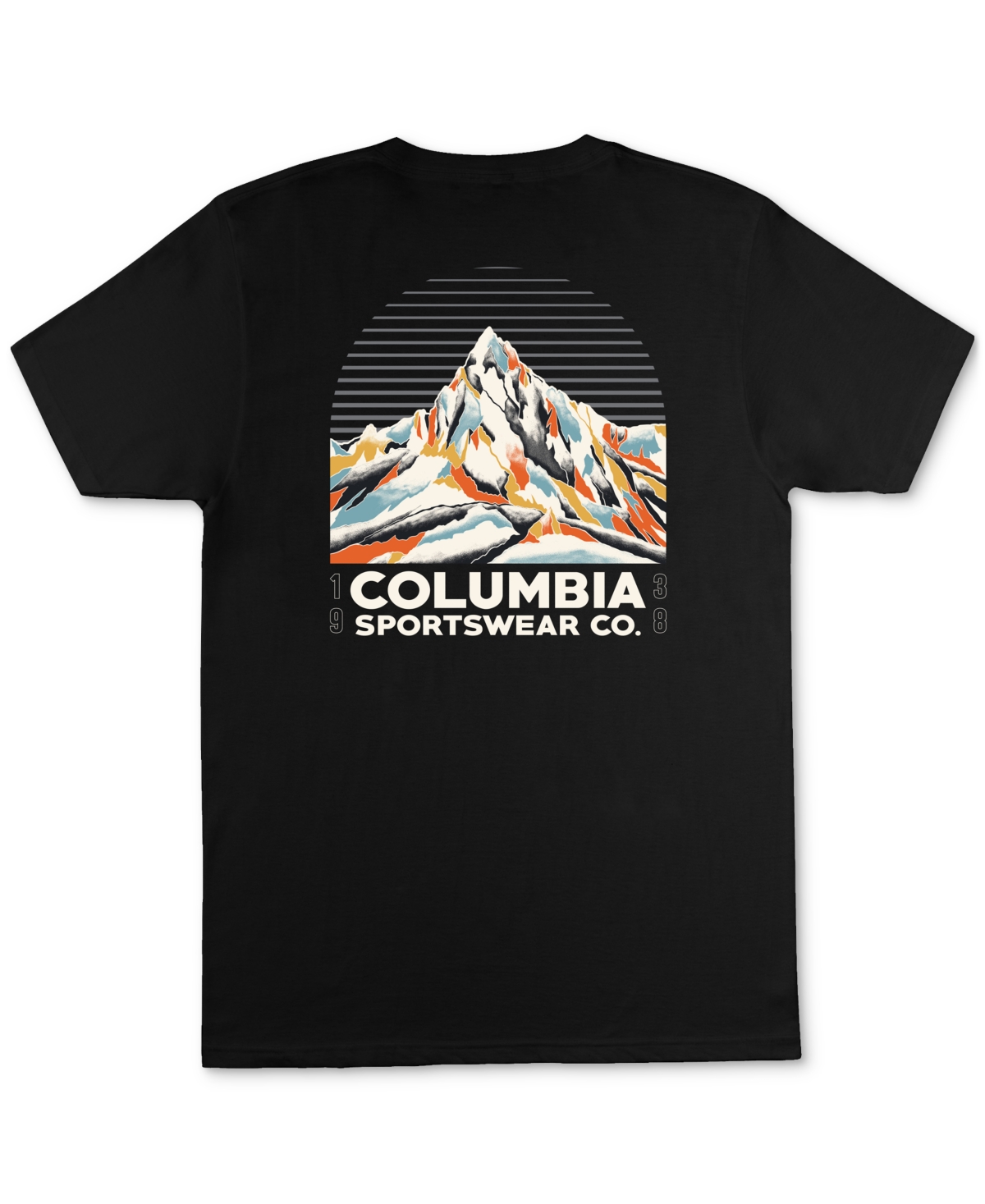 Columbia Men's Mountain Logo Graphic Short-sleeve T-shirt In Black