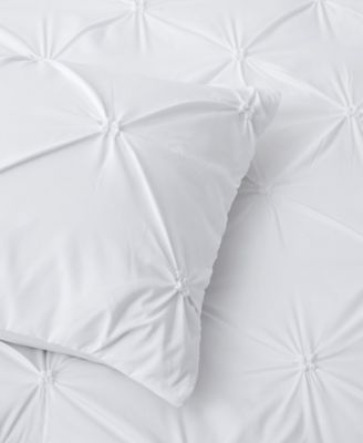 3 Piece Pinch Pleated Down Alternative Comforter Set, King