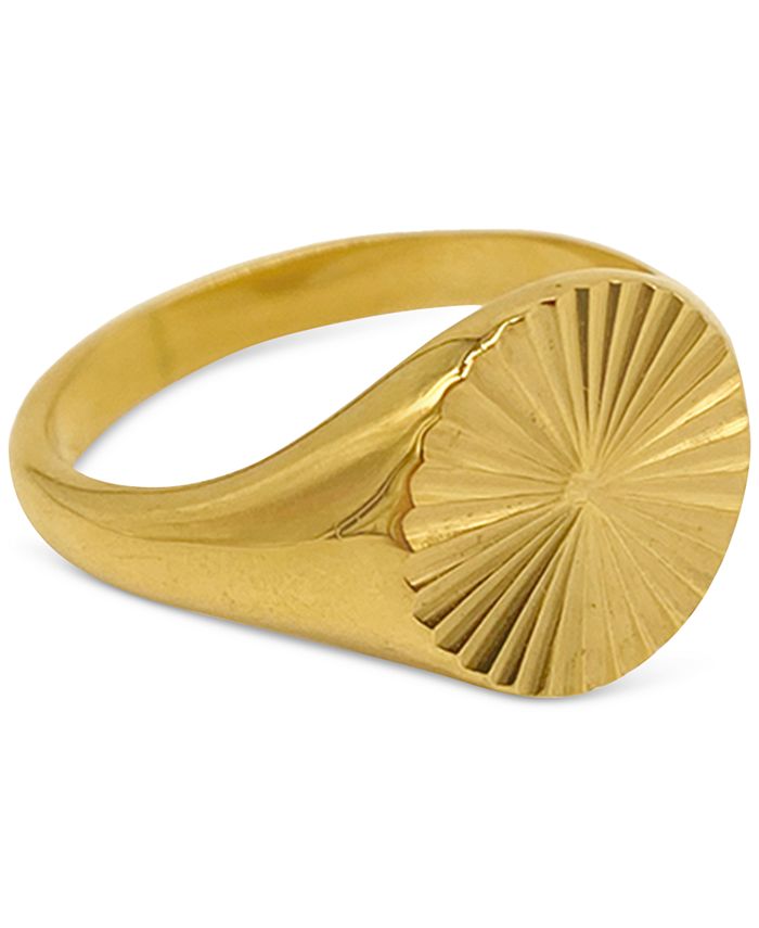 Macy's signet hot sale ring