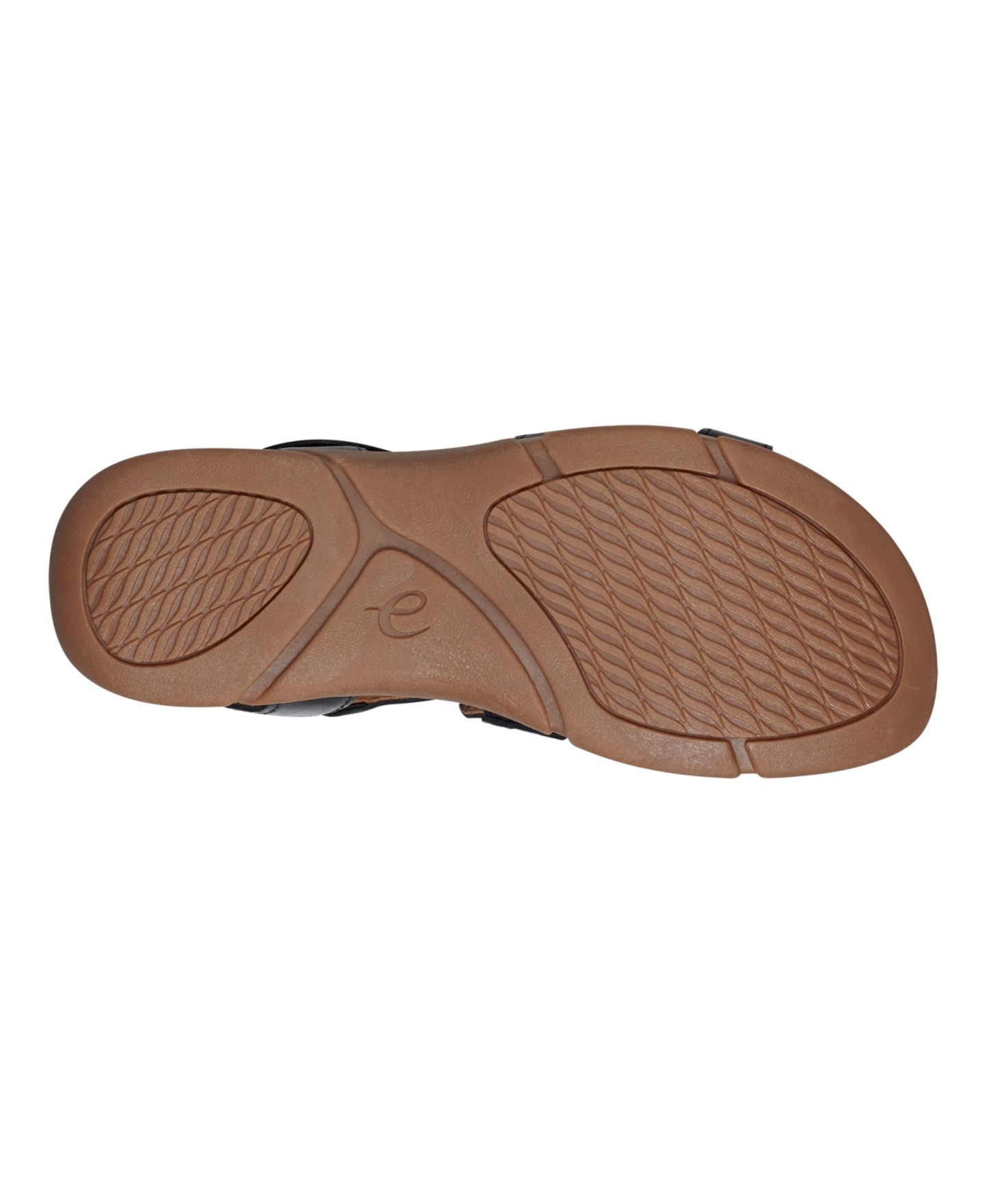 Женские сандалии Easy Spirit Minny Round Toe Casual Flat, цвет: Чёрный кожаный — фото 5