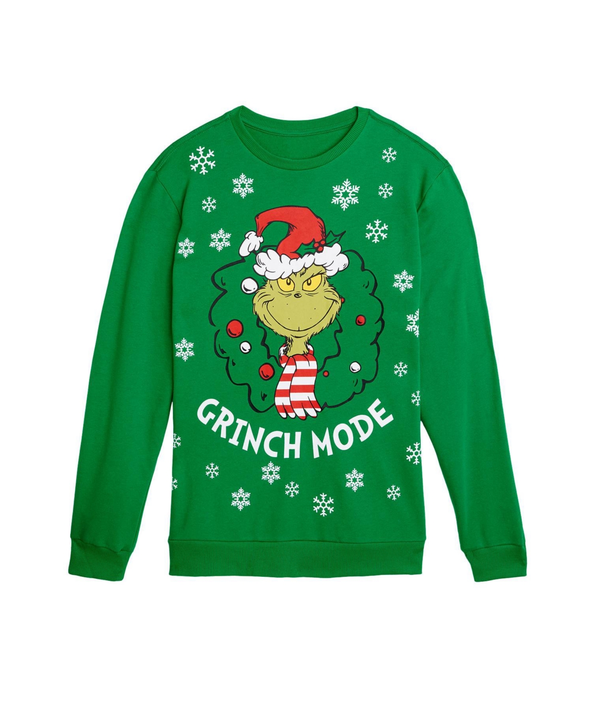 Airwaves Men's Dr. Seuss Holiday Long Sleeve Sweater In Green