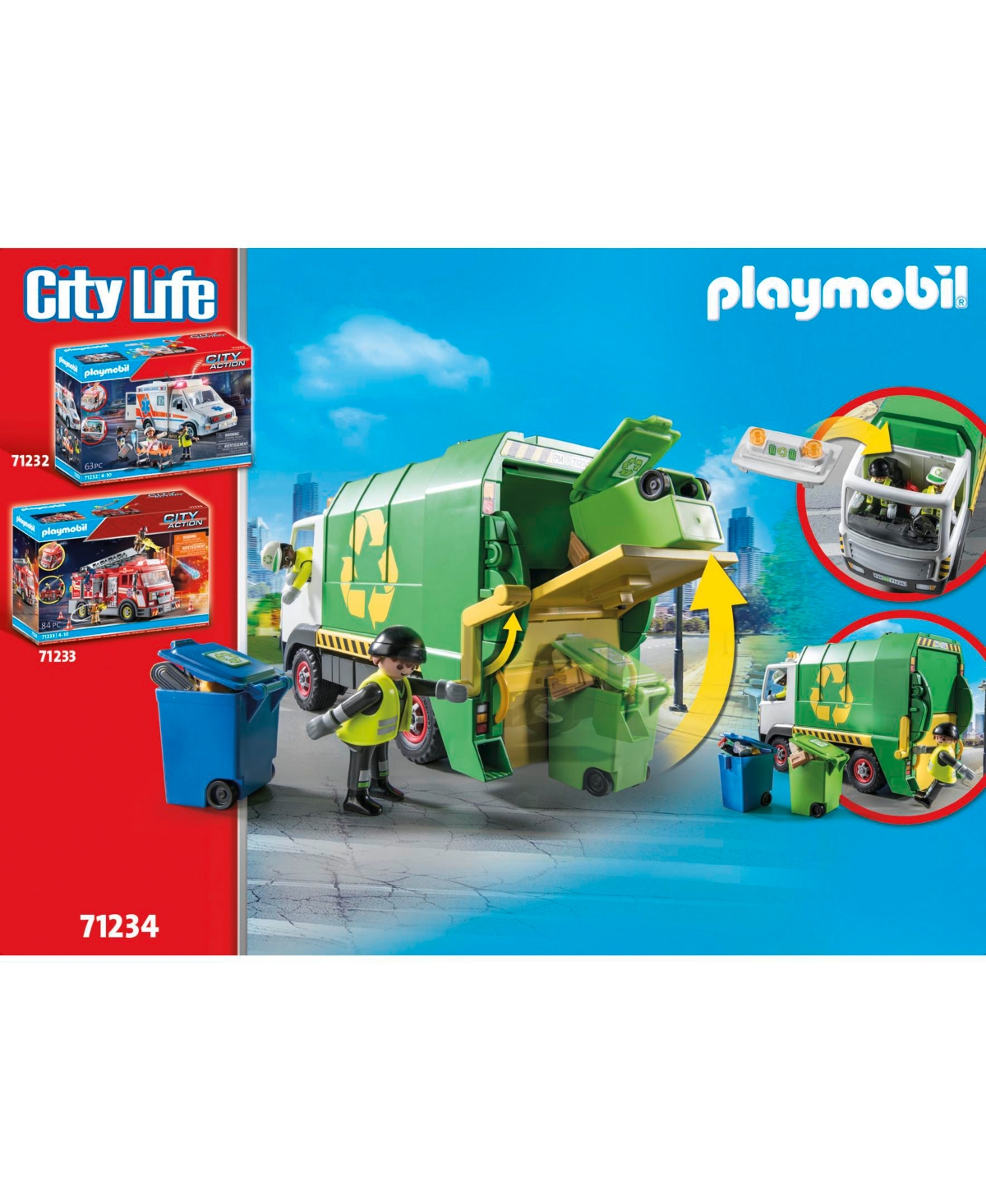 Shop Playmobil Recycle Truck In Multi