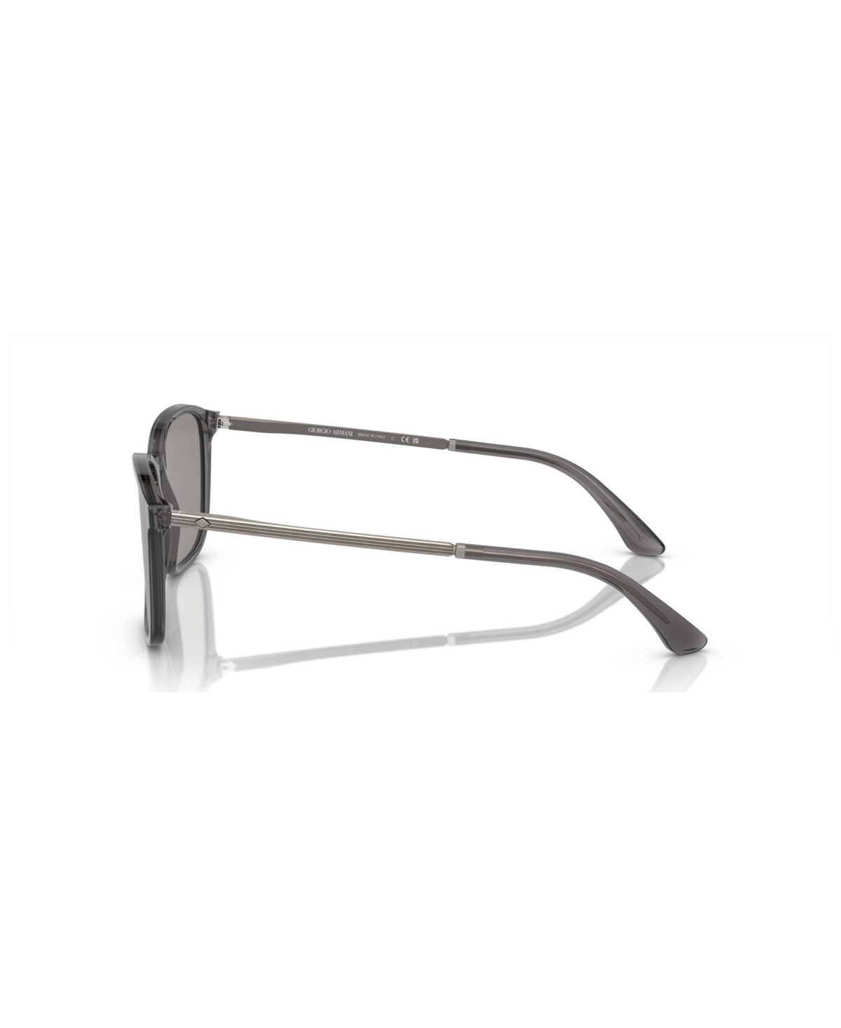 Shop Giorgio Armani Men's Sunglasses, Photocromic Ar8197 In Transparent Gray