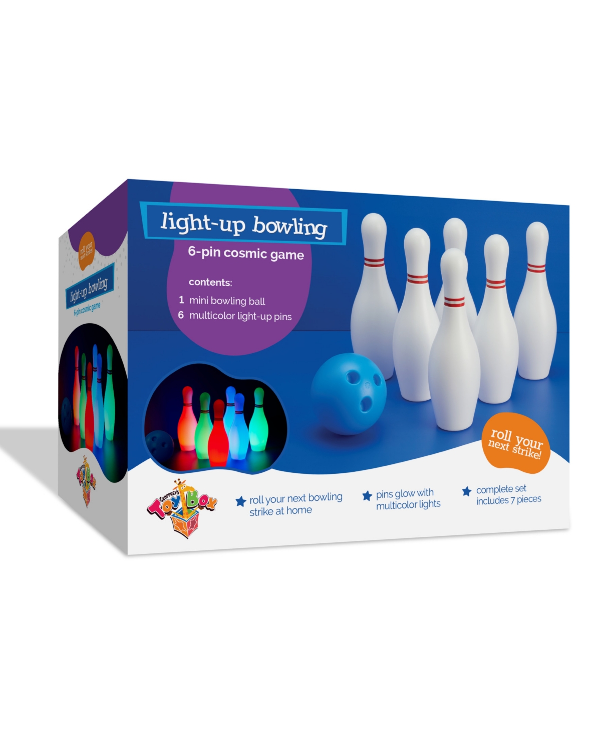 Shop Geoffrey's Toy Box Led Light-up Bowling Set, Created For Macy's In Open Miscellaneous
