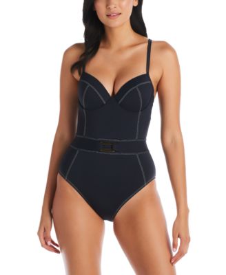 Bleu by Rod Beattie - Women's A Fine Line One-Piece Swimsuit