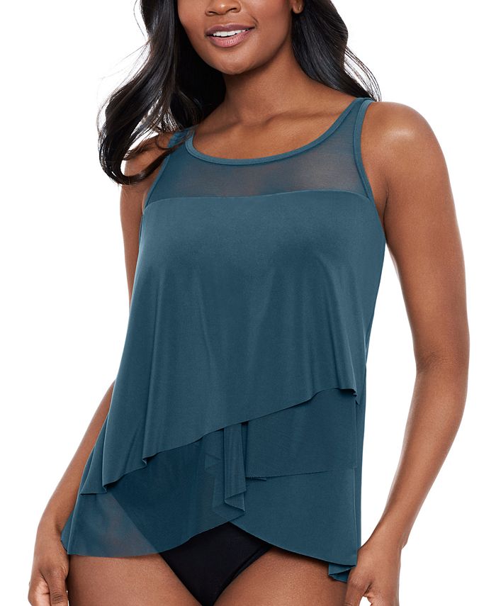 Miraclesuit Illusionist Mirage Underwire Tankini Top Macy s