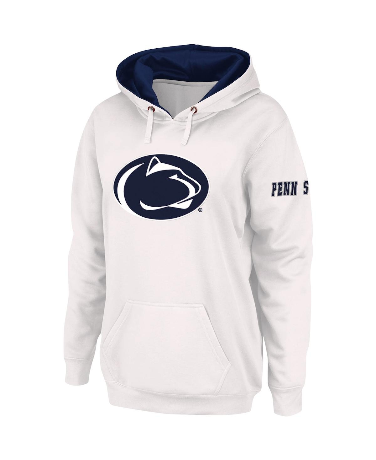 Shop Stadium Athletic Women's White Penn State Nittany Lions Team Big Logo Pullover Hoodie